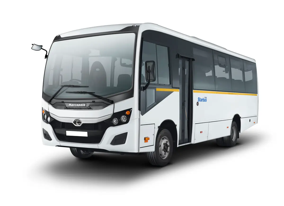 Suyash Travels bus hire Korba Chhattisgarh — Tata Starbus staff bus